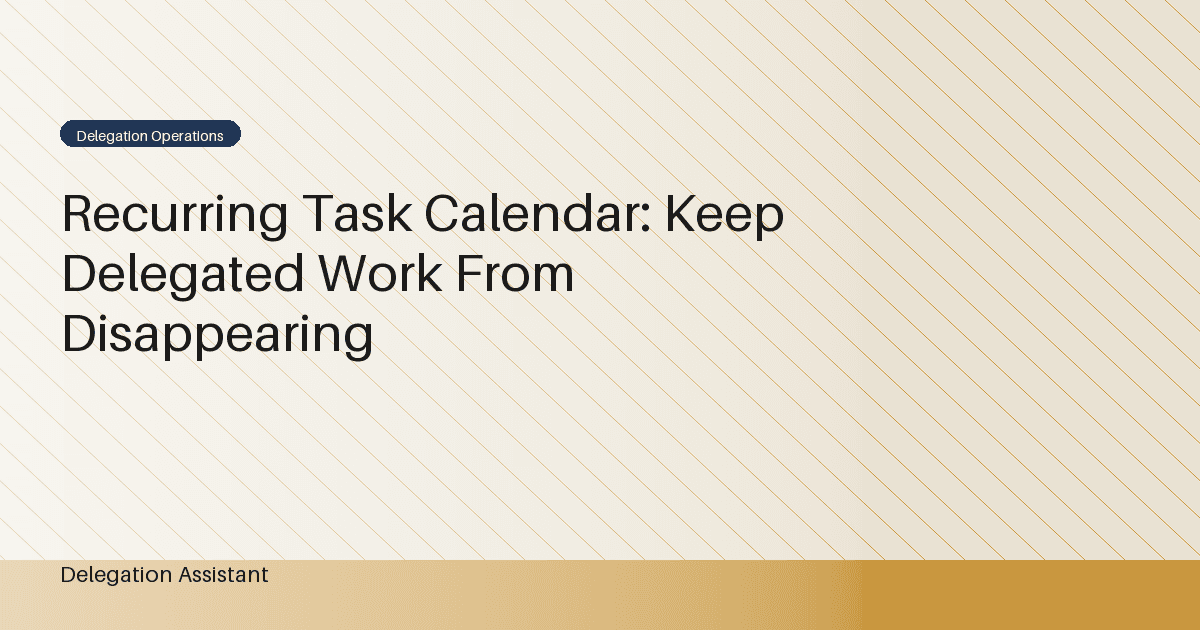 Publishing Blocker Clocks: Give Every Stalled Article an Owner and Next Check