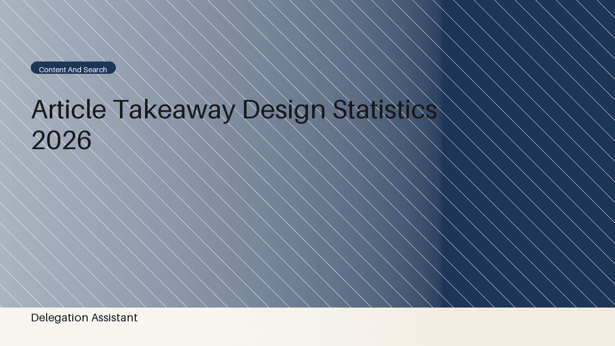 Deterministic editorial research dashboard illustrating article takeaway design statistics