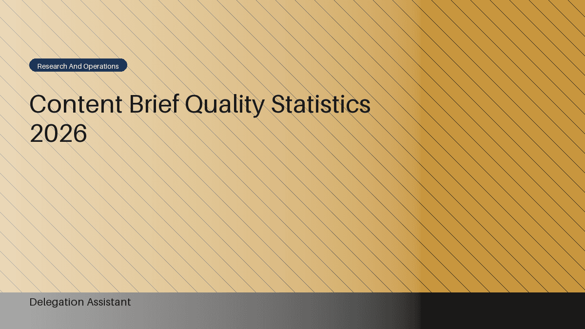 Content brief quality statistics dashboard