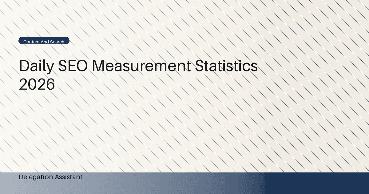 Existing DelegationAssistant research visual supporting careful SEO comparison
