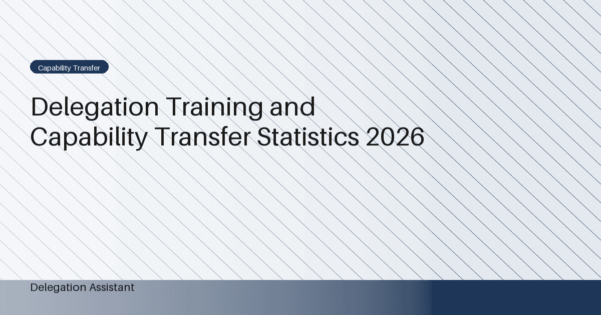 Research illustration for Delegation Training and Capability Transfer Statistics 2026