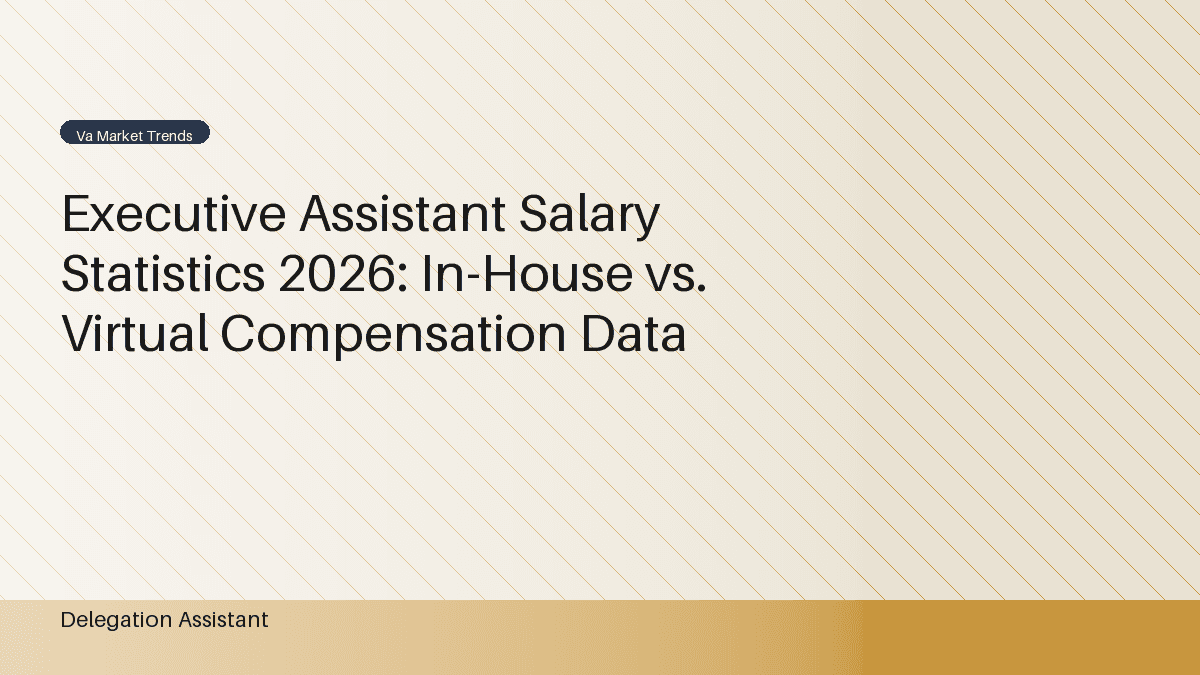 Side by side salary and total cost comparison for in-house and virtual executive assistants