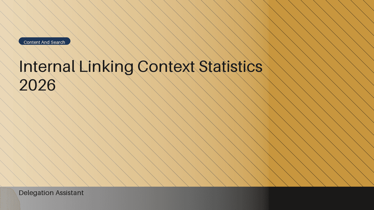 Deterministic editorial research dashboard illustrating internal linking context statistics