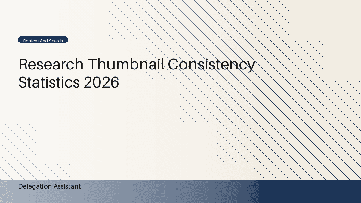 Deterministic editorial research dashboard illustrating research thumbnail consistency statistics