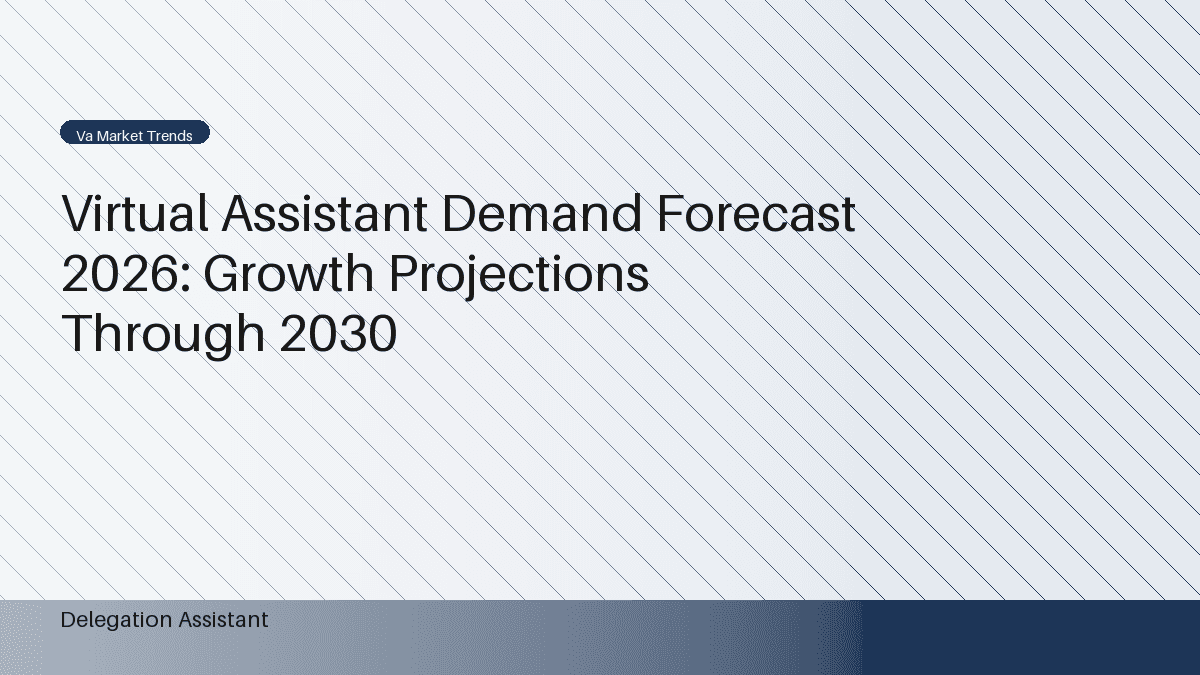 Forward-looking market size chart for virtual assistant demand through 2030