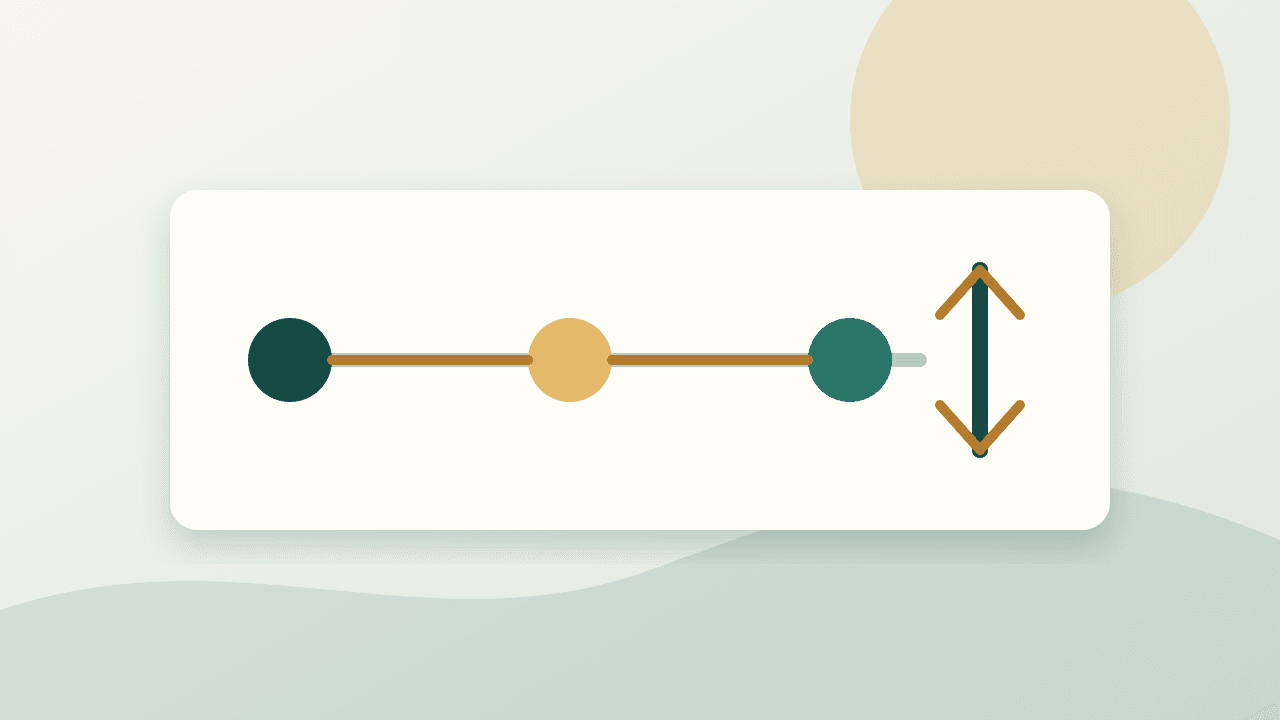 Editorial desk with a sequence of research decisions moving from signal to article brief