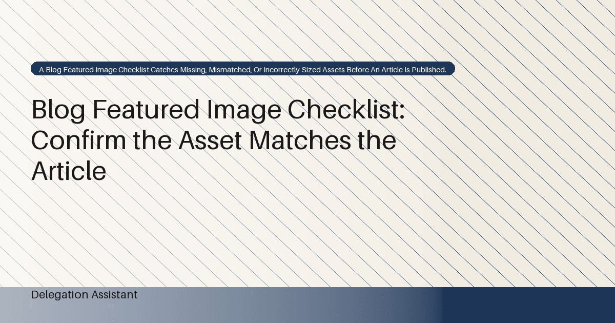 Blog Image Context Review: Use Existing Visuals Without Misleading Readers