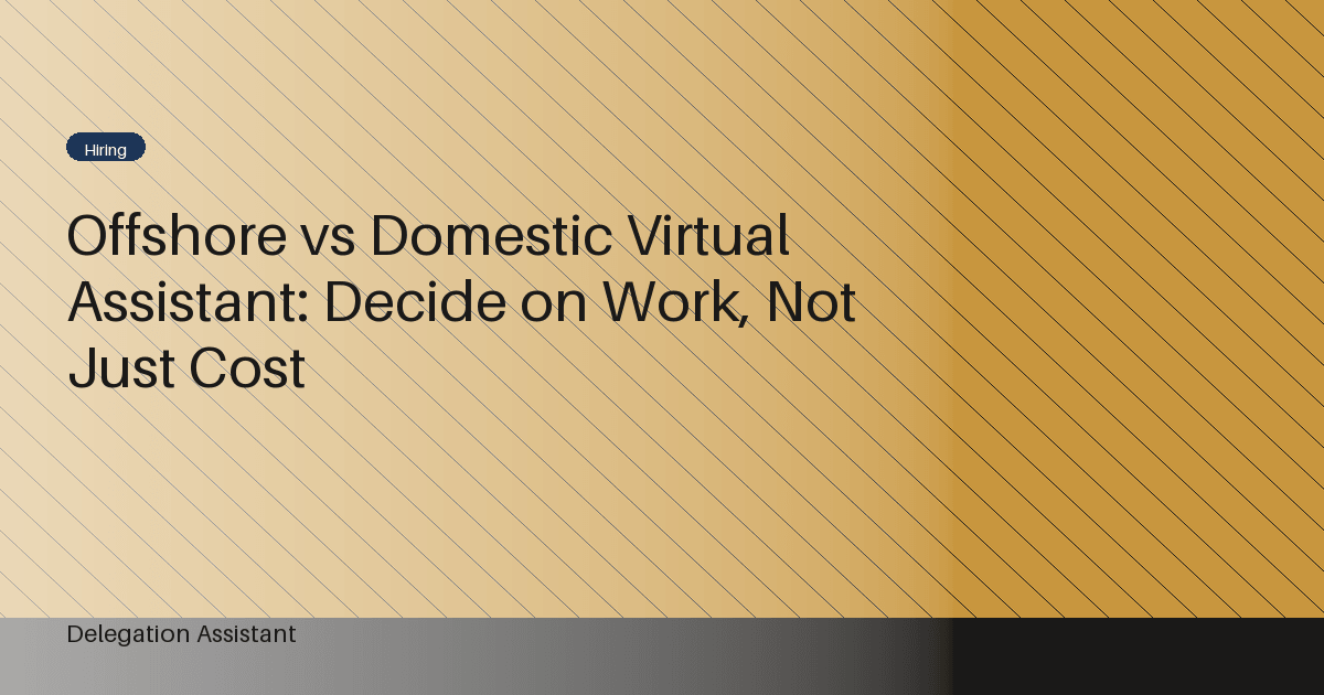offshore vs domestic virtual assistant