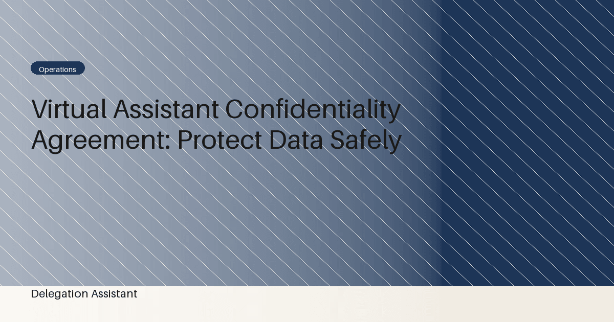 virtual assistant confidentiality and data access