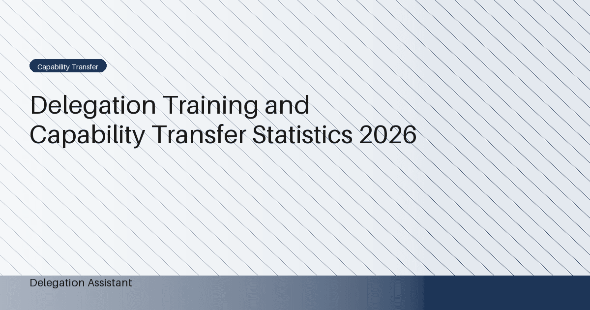 Research illustration for Delegation Training and Capability Transfer Statistics 2026