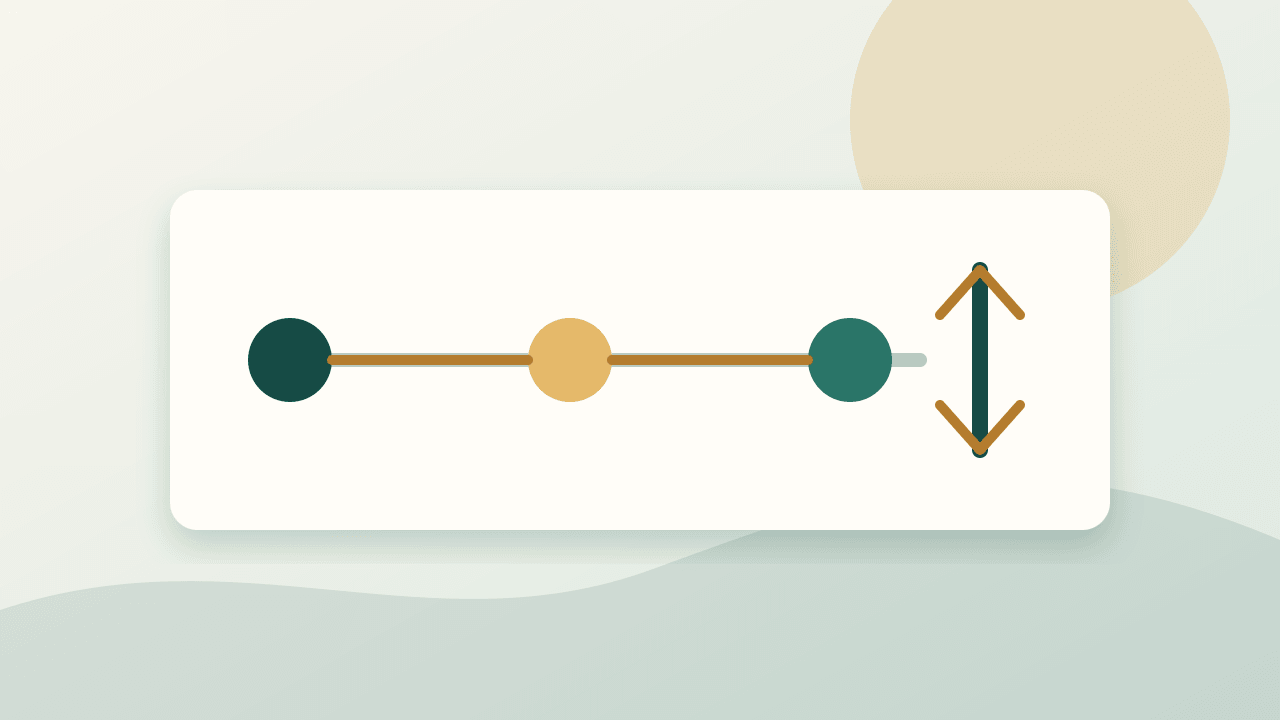 Editorial desk with a sequence of research decisions moving from signal to article brief