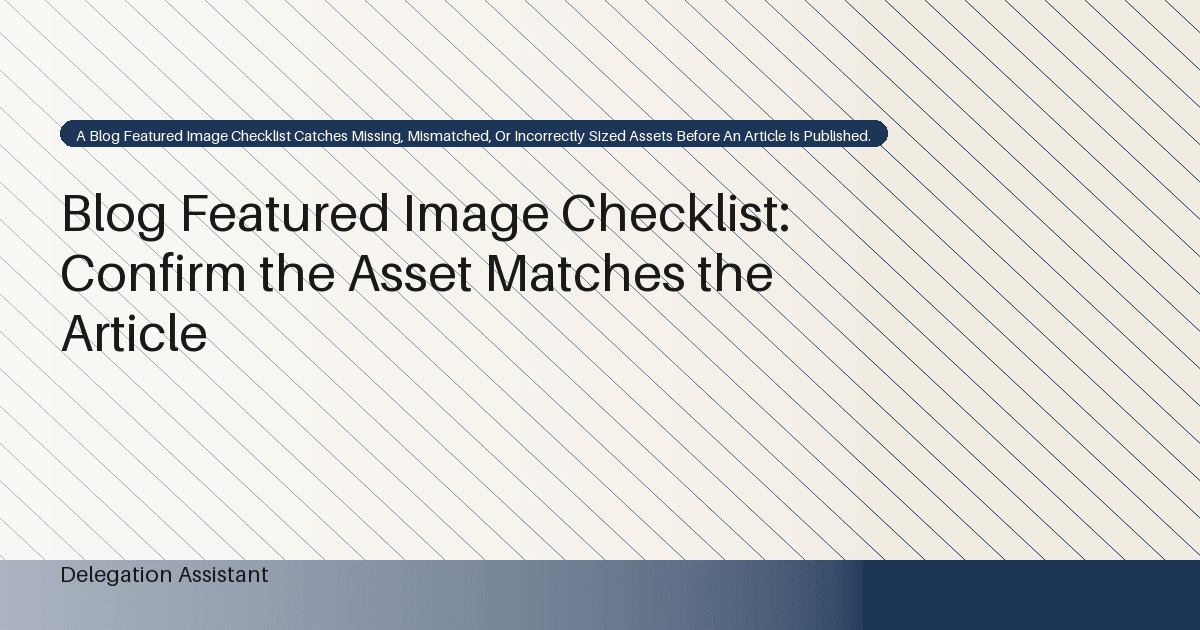 Cover image for article: Blog Image Context Review: Use Existing Visuals Without Misleading Readers