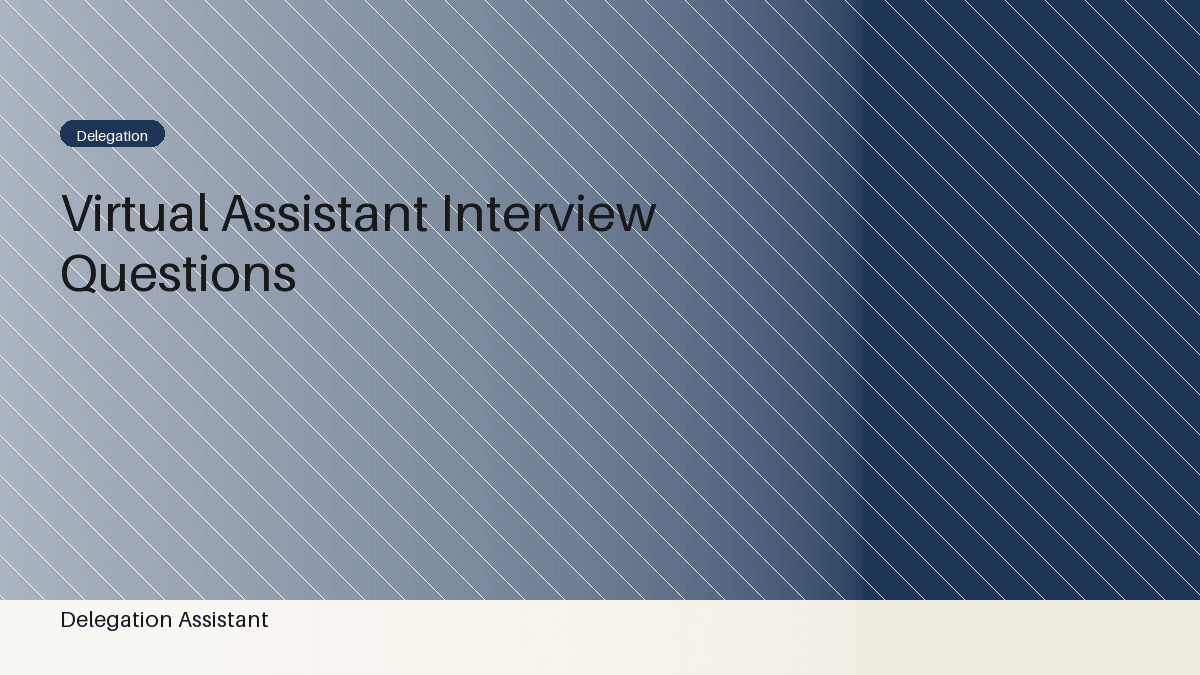 Cover image for article: Virtual Assistant Interview Questions: What to Ask Before You Hire