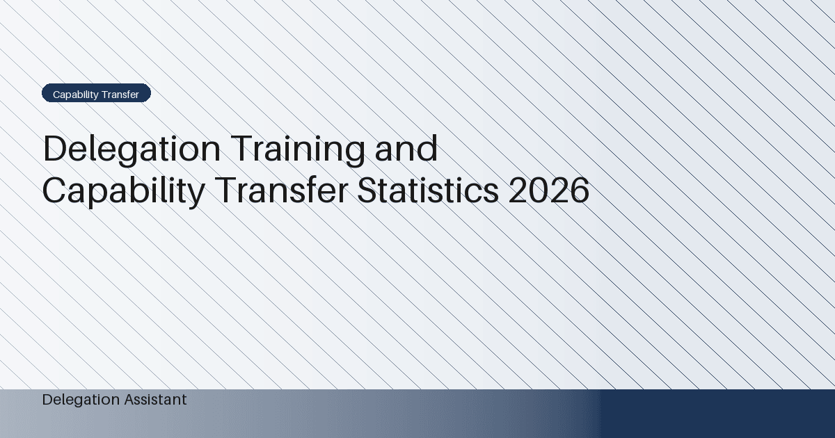 Research illustration for Delegation Training and Capability Transfer Statistics 2026