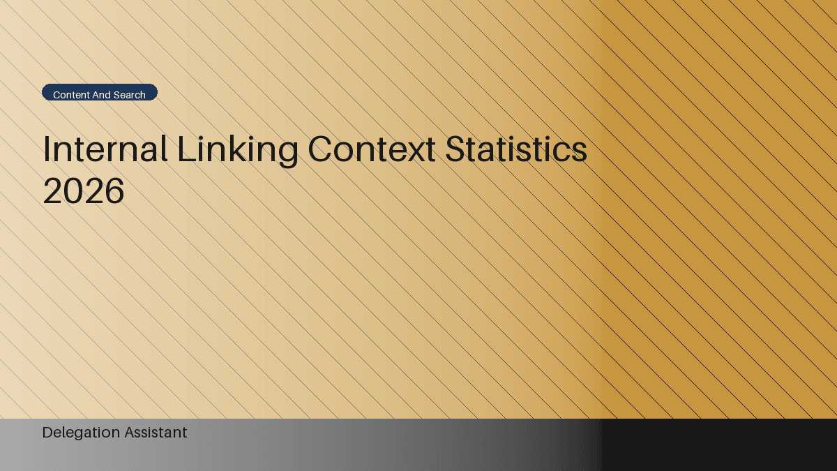 Deterministic editorial research dashboard illustrating internal linking context statistics