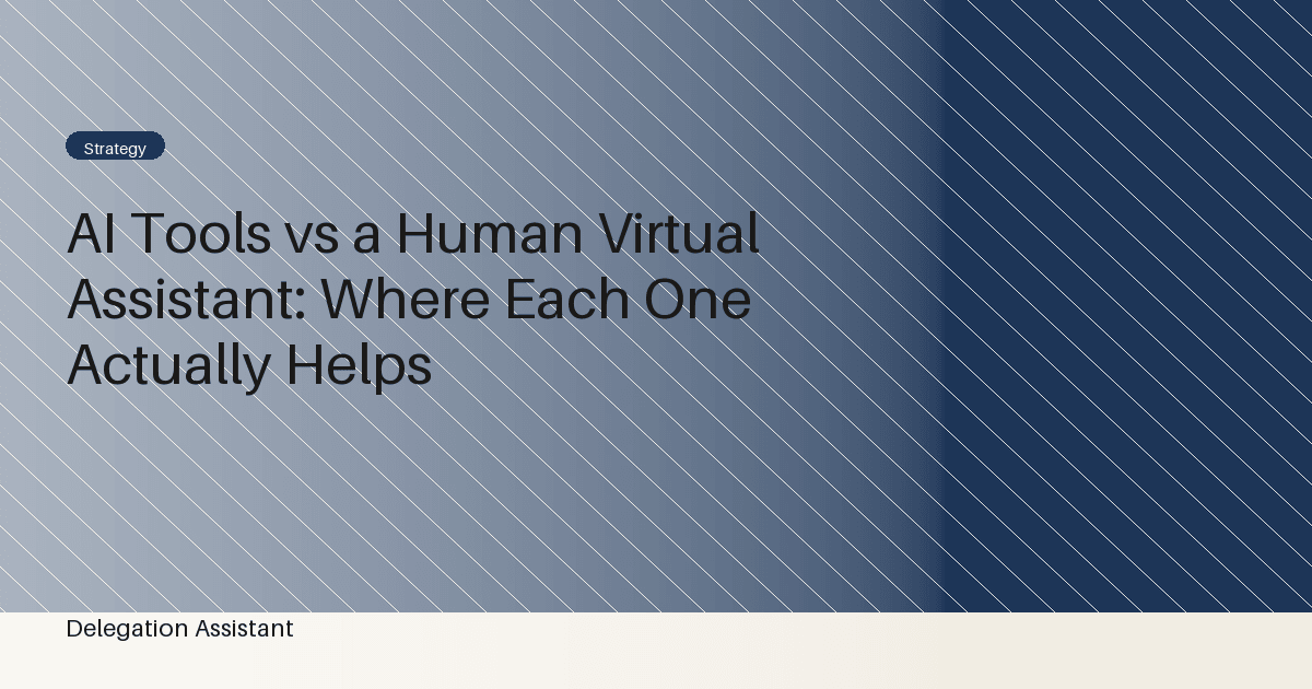 AI tools vs human virtual assistant