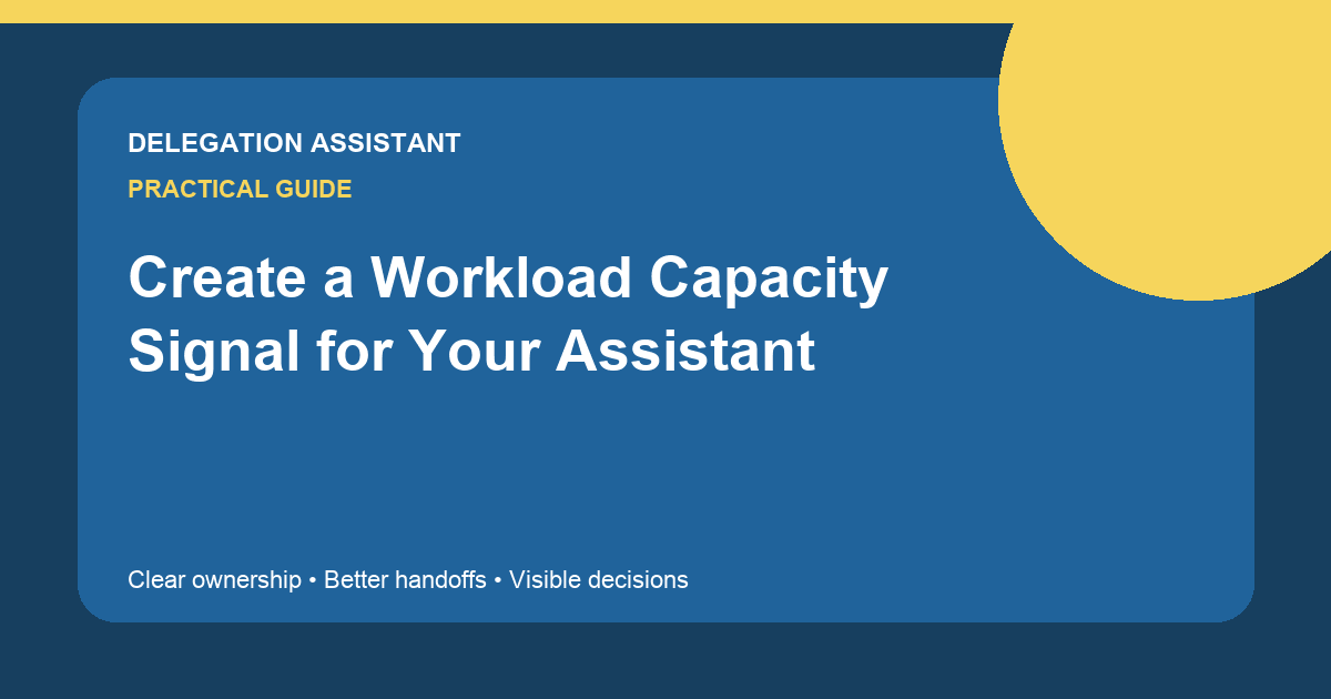Cover image for article: Create a Workload Capacity Signal for Your Assistant