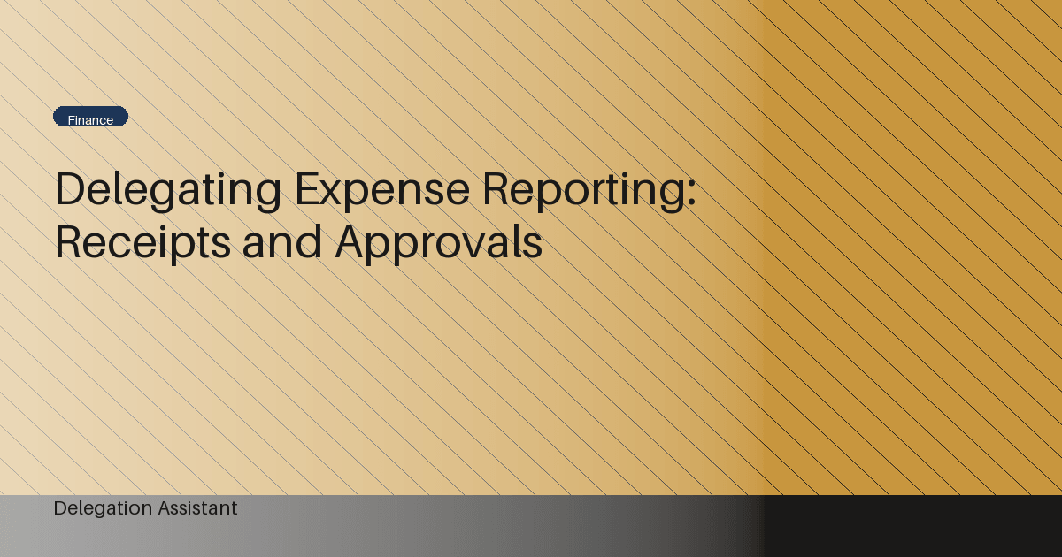 expense receipts being organized and categorized