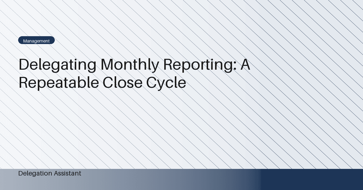 Monthly report summary with charts on a desk
