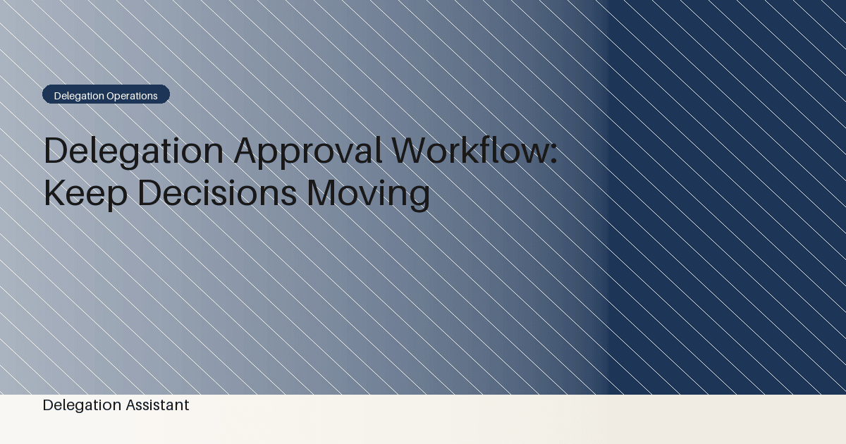 delegation approval workflow workflow diagram