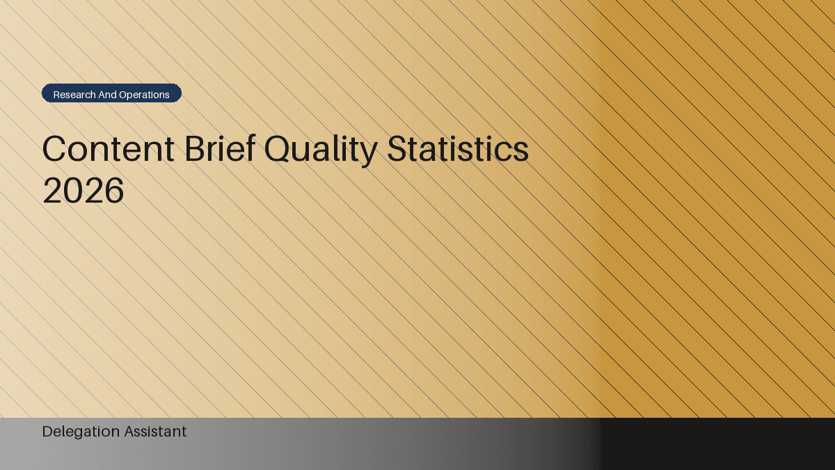 Content brief quality statistics dashboard