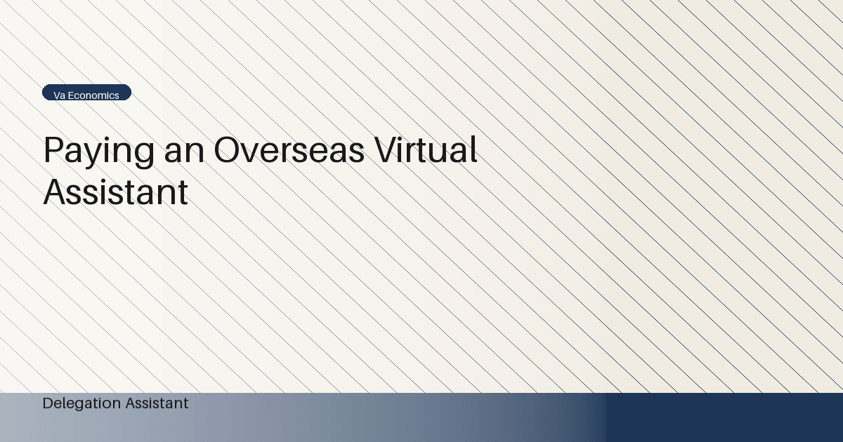 DelegationAssistant research visual about US tax reporting for overseas virtual assistant payments