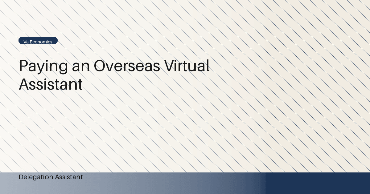 DelegationAssistant research visual about US tax reporting for overseas virtual assistant payments