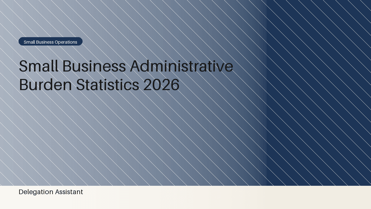A person looking overwhelmed by a stack of paperwork and digital notifications, representing administrative burden in a small business setting.
